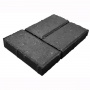 Брусчатка «Кирпич» 200x100x60 (2,6 кг.) чёрная